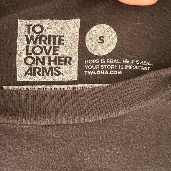 TWLOHA black graphic t-shirt, size S - Picture 3 of 4